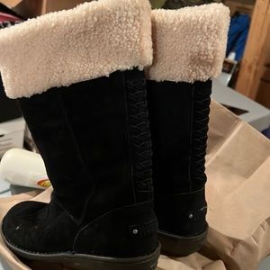 Ugg black suede boots